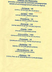 La Trattoria menu