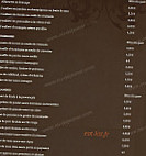 La Chaumiere menu