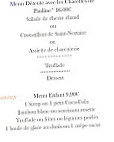 Le Puy D'alou menu