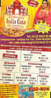 Indian Gate menu