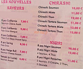 Allo Sushi menu