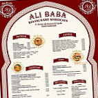 Ali Baba menu