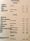 La Gabare menu