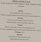 Auberge Au Vieux Couvent menu