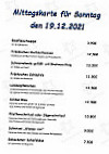 Theaterstube menu