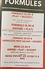 Brasserie de la Poste menu