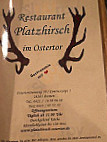 Platzhirsch im Ostertor menu