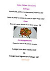 Les P'tits Plats D'isa menu