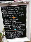 Les Vedettes menu