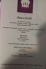 Le Club menu