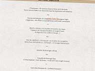 La Petite Fontaine menu