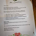 Ristorante Da Sascha menu