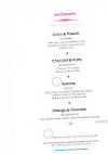 L'Océan menu