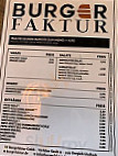 BURGERFAKTUR menu