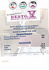 Resto V menu