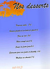 La Dunette menu