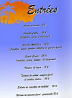 La Dunette menu