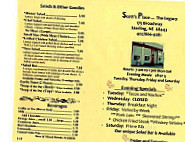 Scott's Place The Legacy menu