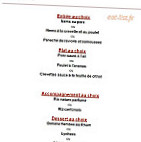 L'orchidée menu