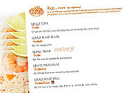 Pum Thai Besancon menu