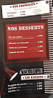 Creperie de la Pompe menu