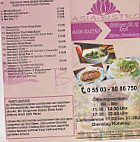 Asia Bistro menu