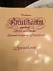 Kreutzkamm menu