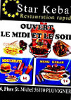 Star Kebab menu