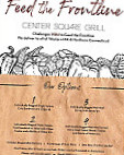 Center Square Grill menu