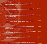 La Villa menu