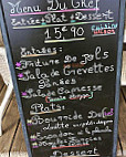 Le Petit Baigneur menu