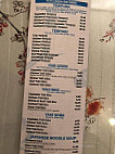 Blue Water Sushi menu