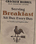 Cracker Barrel Old Country Store menu