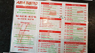 Asia-Bistro menu