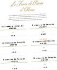 La Chope menu