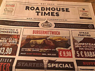 Roadhouse menu