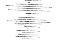 L' écume Gourmande menu