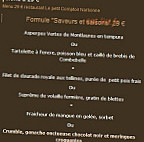 Le Petit Comptoir menu