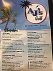 Ajs Grill menu