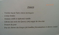 Le Beffroi menu