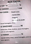 Chez Cedric menu