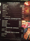 Bluefin Japanese Steakhouse Sushi menu