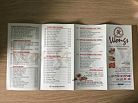 Wongs menu