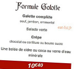 La Golotte menu