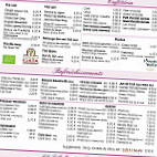 A La Belle Meunière menu