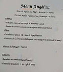 L'angélus menu