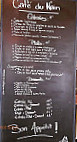 Cafe du Nain menu