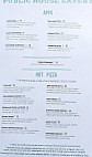 Public House Eatery menu