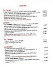 La Treille menu