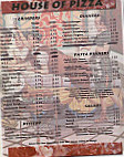 Ashland House Of Pizza menu